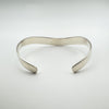 V Shaped Modernist Bangle / Cuff in Sterling Silver 925 Heavy 15g