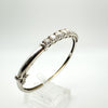 5ct CZ Sparkly Bangle in Sterling Silver 925 13g *