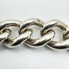 Vintage Chunky Curb Links Bracelet & T-Bar in Sterling Silver 925 - 55g Unisex