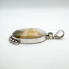 Large Unusual Chunky Agate & Peridot Pendant in Sterling Silver 925 Heavy 20g