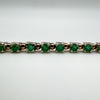 2.5ct Emerald Tennis Bracelet 7.5” in Sterling Silver 925