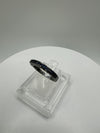 Blackened Sterling Silver Blue CZ Wedding Eternity Stacking Ring Size L M 925 *