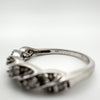 0.25ct Diamond Eternity Twisted Rope Ring in Sterling Silver 925 Size O - P