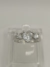 1.5ct Trilogy Heart CZ Sterling Silver 925 Size N - O by TGGC *