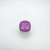 Unusual Large Purple Glass Colour Change Ring in Sterling Silver 925 Size N - O