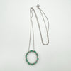 1ct Natural Emerald & Diamond Pendant with 18” Necklace in Sterling Silver 925