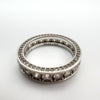 Chunky 2ct CZ Full Eternity Band Ring Size P - Q