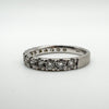 950 Platinum 1ct Diamond 3/4 Hoop Eternity Band / Ring Size O - P