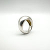 Chunky Modernist Dommed Ring in Sterling Silver 925 Size L - M Heavy 7g