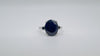 2ct Sapphire Trilogy Engagement Ring in Sterling Silver 925 Size N - O by TGGC