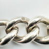 Vintage Chunky Curb Links Bracelet & T-Bar in Sterling Silver 925 - 55g Unisex