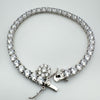 NEW 12ct CZ Tennis Bracelet in Sterling Silver 925 Heavy 15g *