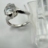 1ct Cushion Cut CZ Solitaire Engagement Stacking Ring Size M - N by QVC