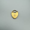 Vintage 9ct Gold Heart Lock Padlock by Jam 2.3g