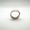 Vintage Wide Wrapped Wire Ring in Sterling Silver 925  P Q by Tianguis Jackson