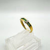 9ct Gold Emerald Ring Wedding Eternity Stacking Size M - N