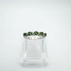 Diamond & Chrome Diopside Ring in Sterling Silver 925 Size P - Q