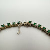 2.5ct Emerald Tennis Bracelet 7.5” in Sterling Silver 925