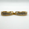 9ct Gold Diamond Huggie Hoop Earrings