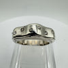 Chunky Wavey CZ Wedding Eternity Stacking Ring Sterling Silver 925 Size M - N