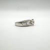 1ct CZ Chunky Ring in Sterling Silver 925 Size L - M