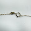 Diamond Bar Pendant on 16” Necklace in Sterling Silver 925 *