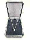 Tiffany & Co. Platinum Diamond 0.12ct Pendant 18” Necklace with Boxes RRP £1250