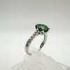 1.5ct Emerald CZ Engagement Ring Size M - N Sterling Silver 925 August Birthday