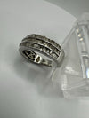 0.75ct Diamond Ring in Sterling Silver 925 Size M - N