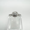 9ct White Gold 0.56ct Diamond Engagement Ring Size I - J Replated