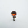 Antique Amber Top Pencil Holder Pendant Charm in Sterling Silver 925 (Birm 1903)