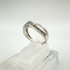 Multi Row Wavey Diamond Ring in Sterling Silver 925 Size L - M by TGGC