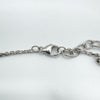 0.10ct Diamond Heart Bracelet in Sterling Silver 925 7.5-8.5” inches 