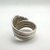 Vintage Wide Wrapped Wire Ring in Sterling Silver 925  P Q by Tianguis Jackson