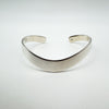 V Shaped Modernist Bangle / Cuff in Sterling Silver 925 Heavy 15g