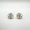 CZ Star Set Stud Earrings in Sterling Silver 925 