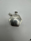 Vintage Hexagonal Perfume / Poison Bottle Pendant 9g in Sterling Silver 925