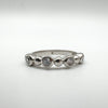 CZ Bubble Ring in Sterling Silver 925 Size P - Q Wedding Eternity Stacking