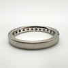 950 Platinum 1ct Diamond 3/4 Hoop Eternity Band / Ring Size O - P