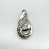 Diamond Infinity Pendant in Sterling Silver 925 