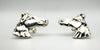 NEW Large Equestrian Horse Head Earrings in Sterling Silver 925