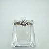 Antique 18ct Gold & Platinum 0.15ct Diamond Ring Size M - N