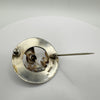 Vintage Citrine Paste Thistle Brooch on Sterling Silver 925 by Ward Brothers 