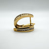 9ct Gold Diamond Huggie Hoop Earrings