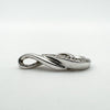 Diamond Infinity Pendant in Sterling Silver 925 