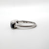 0.50ct Sapphire Eternity Stacking Wedding Ring in Sterling Silver Size L - M 925