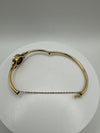 Antique 9ct Gold 5ct Smoky Quartz Bangle / Bracelet