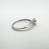 Side profile of 0.90ct CZ ring laid flat