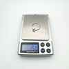 Sterling silver CZ ring weighing 1.50g on digital scale