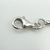 9ct white gold lobster clasp stamped 375 on necklace